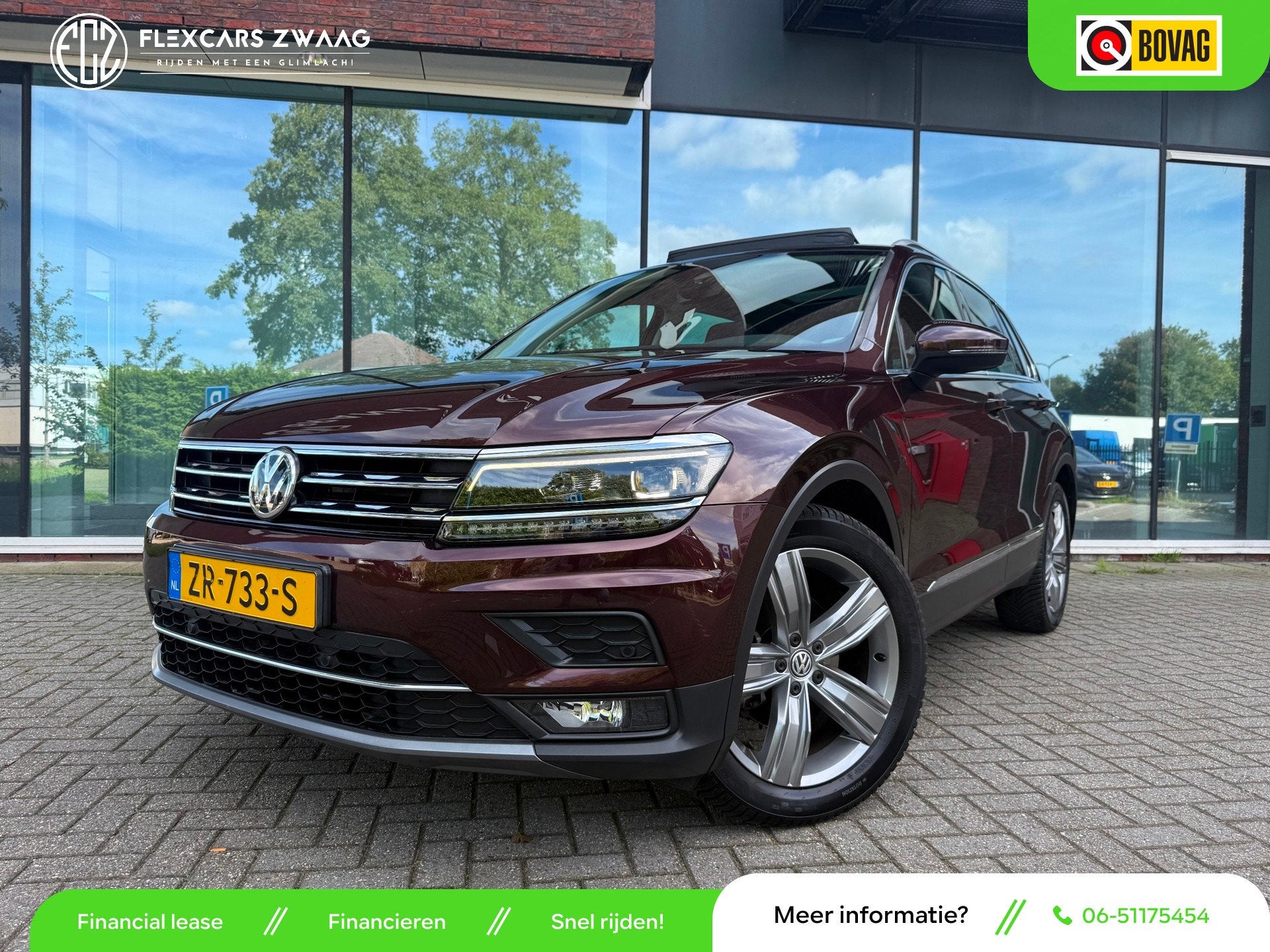 Volkswagen Tiguan 1.5 TSI ACT Highline - Automaat - Pano/Sch, Auto's, Dealer onderhouden, 150 pk, Alcantara, Origineel Nederlands