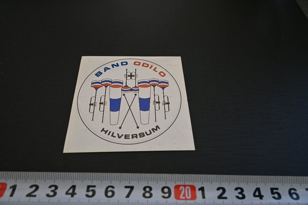 sticker hilversum band ODILO drumband, Verzamelen, Ophalen, Zo goed als nieuw