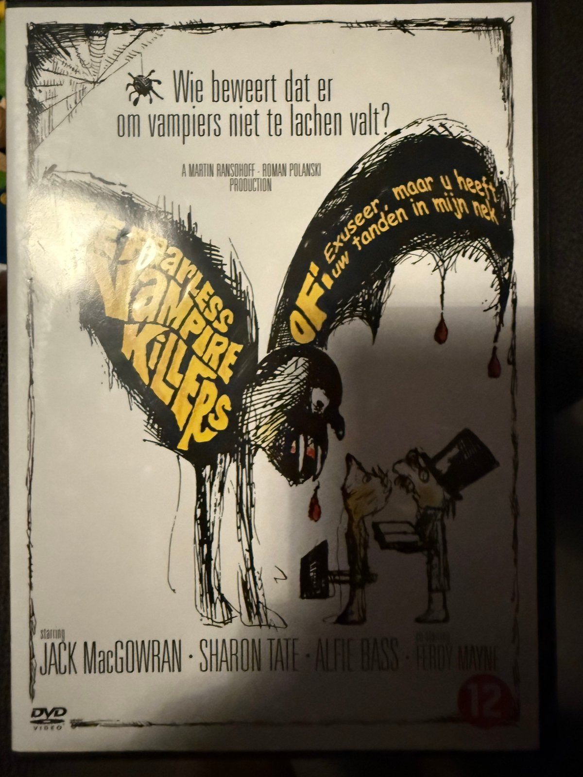 Fearless vampire killers dvd, Alle leeftijden, Ophalen of Verzenden, 1940 tot 1960, Zo goed als nieuw