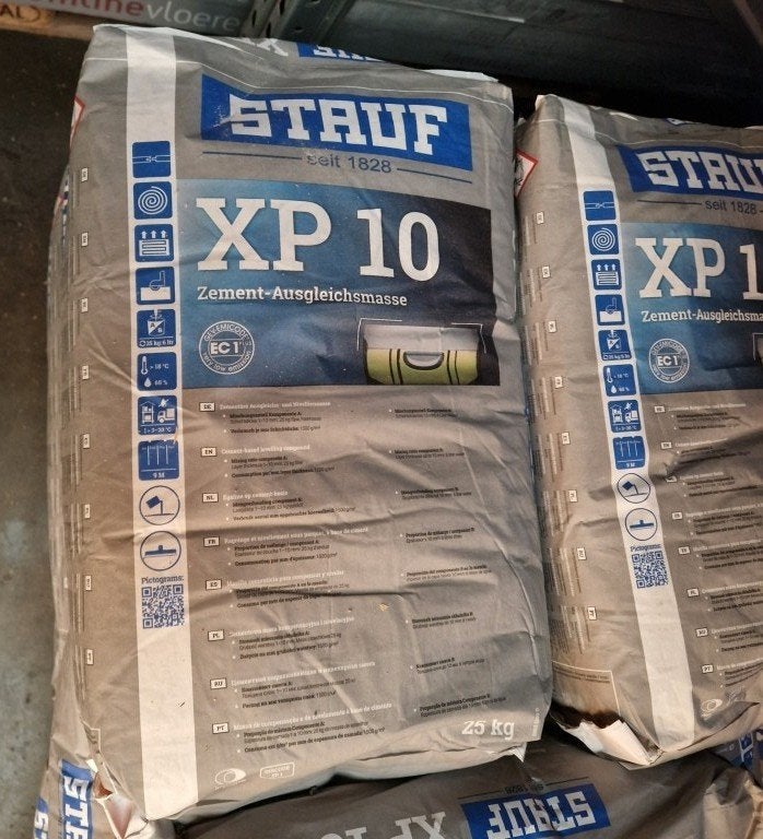 22 zakken Stauf XP 10 PVC/ Parket egaline - 550 kg, Ophalen, 75 m² of meer, Overige typen, Oberhausener Straße 1 57234 Wilnsdorf Duitsland