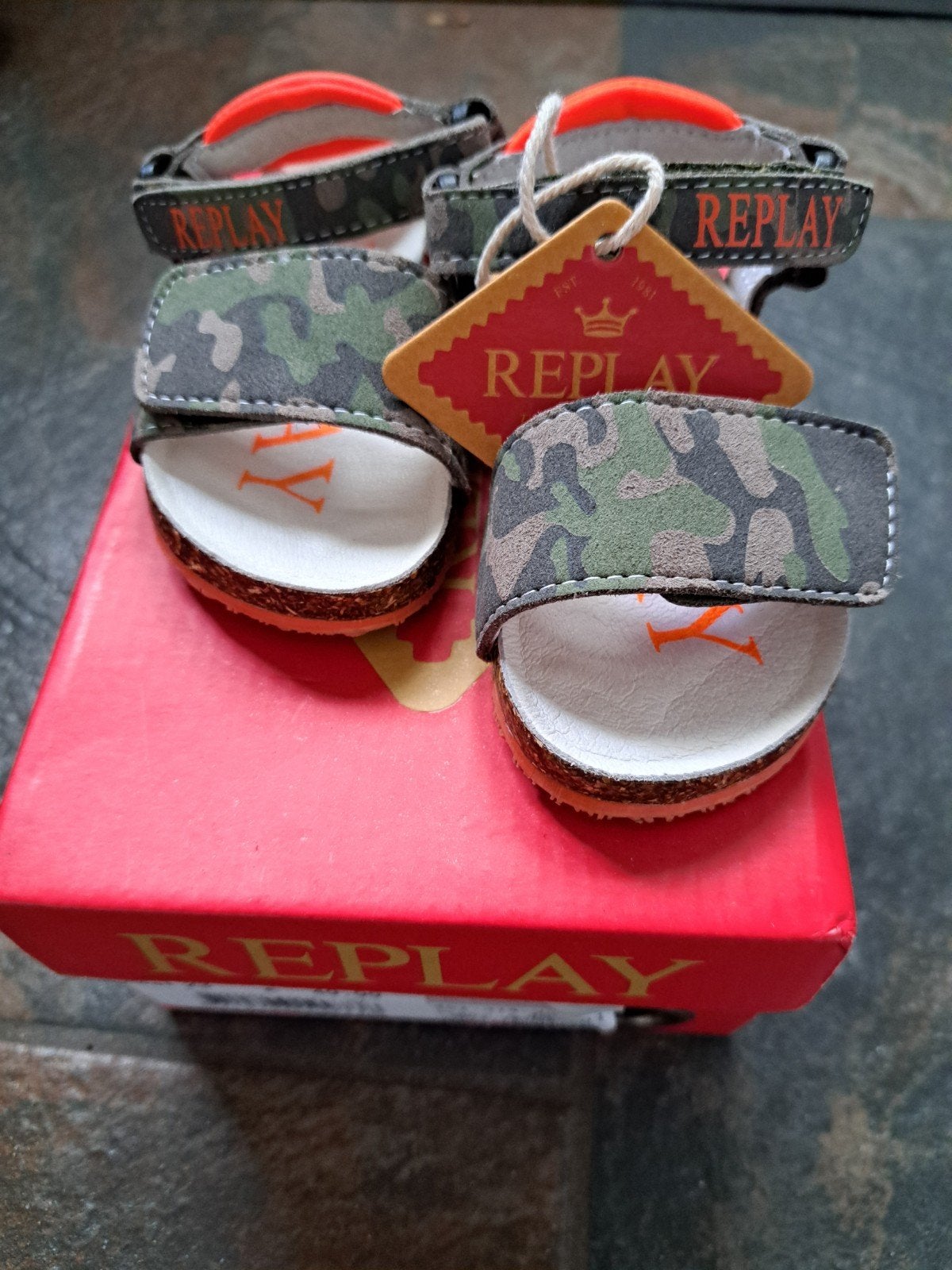 Nieuwe Replay jongens sandalen - camouflage - maat 23, Replay, Schoenen, Nieuw, Ophalen of Verzenden
