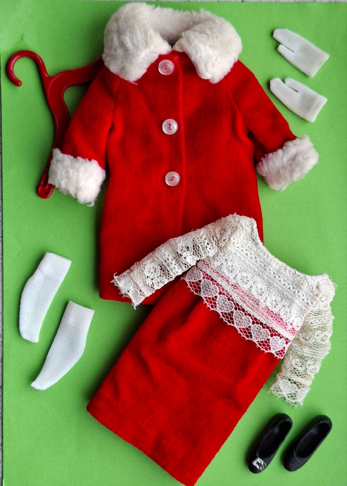 Barbie skipper doll fashion Red 'n Velvet 60s Mattel, Ophalen of Verzenden, Gebruikt, Barbie