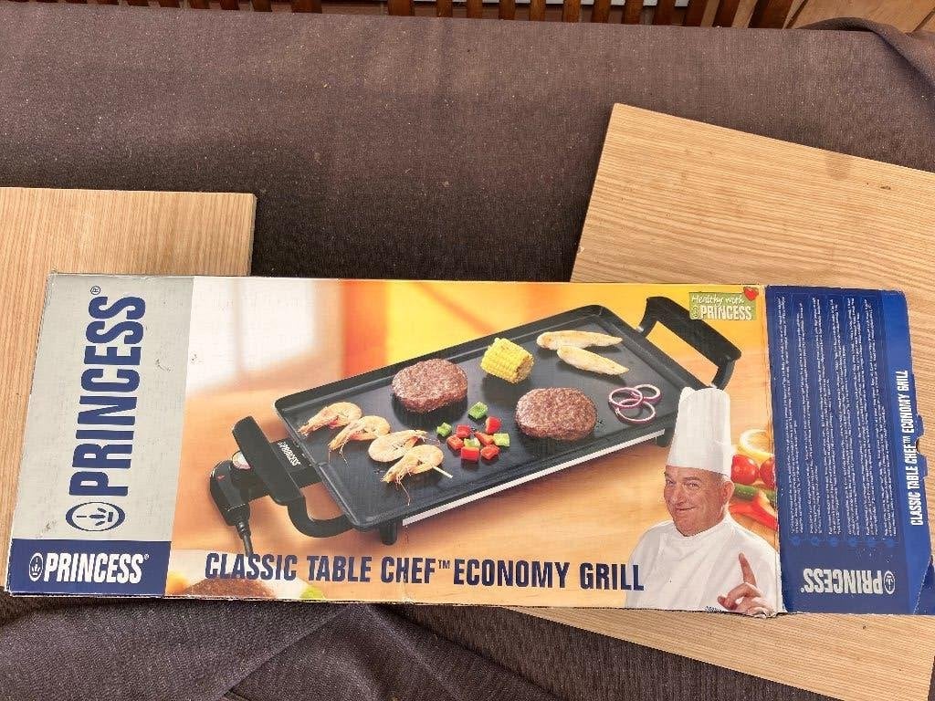 eenvoudige tafelgrill/bakplaat, Ophalen of Verzenden, Gebruikt, Tafelgrill