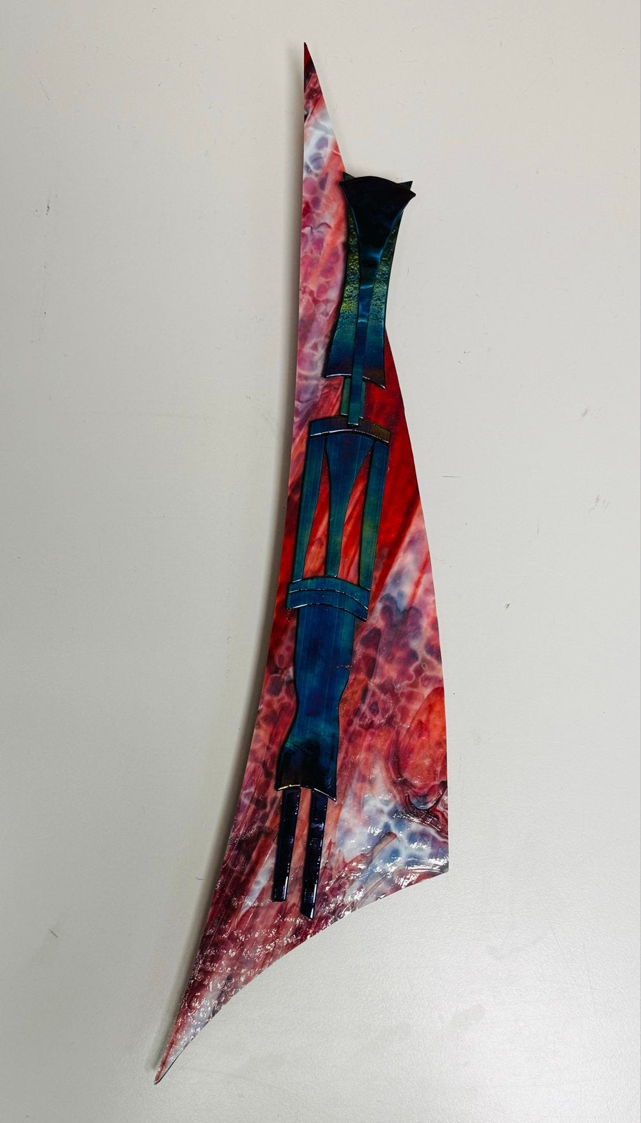 Uniek Glaskunst Object - Gelaagd en Geplakt Glas, Antiek en Kunst, Kunst | Overige Kunst, Ophalen of Verzenden