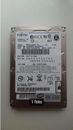 ZGAN Fujitsu 100GB 2,5" IDE laptop harddisk, Computers en Software, Intern, HDD, Ophalen of Verzenden, Zo goed als nieuw