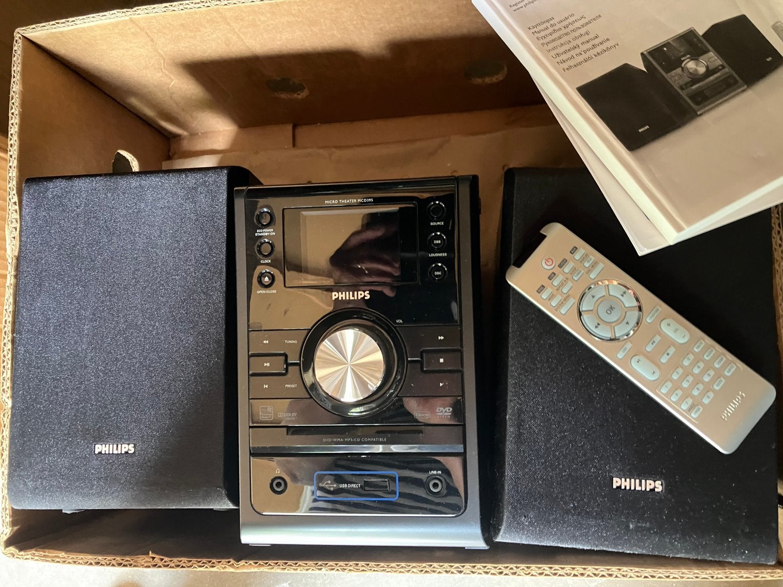 Stereo toren. Zie tekst, Ophalen, Gebruikt, Philips