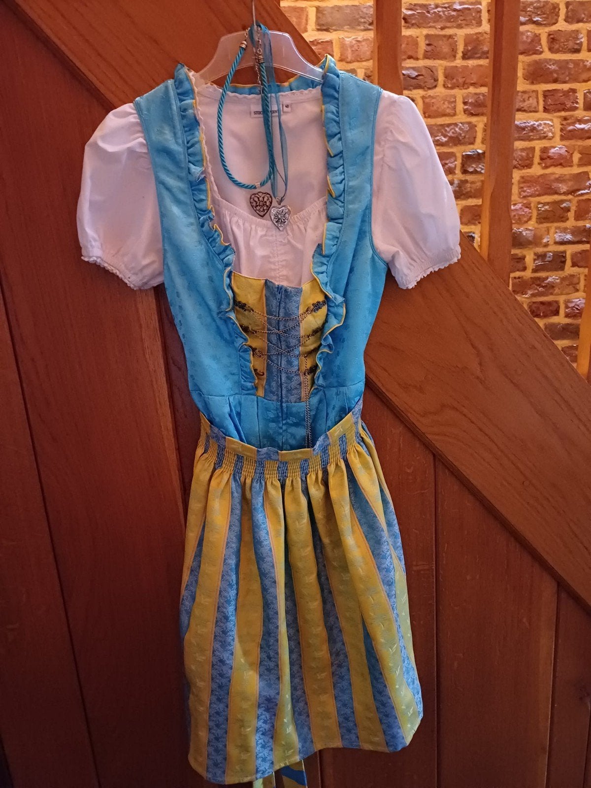 Stockerpoint Dirndl - Blauw/Geel - Maat 40, Stockerpoint, Ophalen of Verzenden