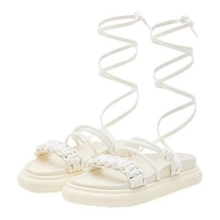 Desigual Women's Shoes_Boat_Tubular Sandal UK4 EU 37, Sales@cojdenim.com, Beige, Nieuw, Cup of Joe Denim