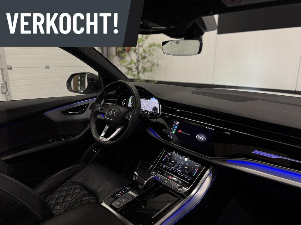 Audi Q8 55 TFSI e quattro|B&O|Pano|Massage|Ventilatie|Keyles, Automaat, Gebruikt, 2995 cc, Met garantie (alle)