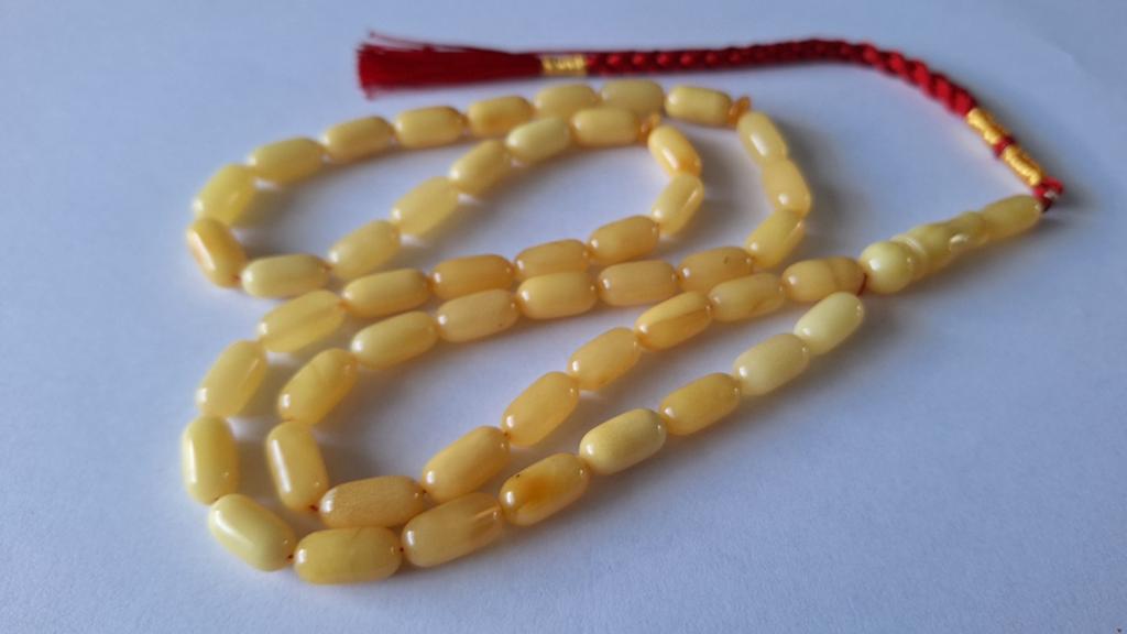 Baltische amber barnsteen tesbih ketting, Sieraden, Tassen en Uiterlijk, Antieke sieraden, Ophalen of Verzenden, Overige materialen
