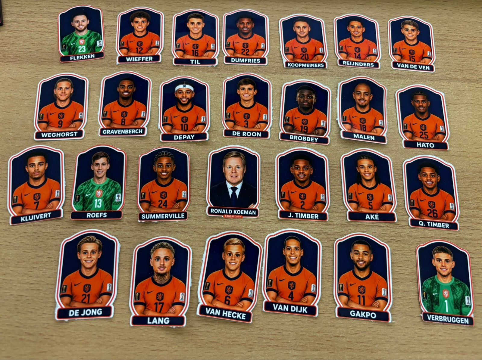 Oranje WK 26 sticker of strijk embleem / emblemen, Ophalen of Verzenden, Nieuw, Sport