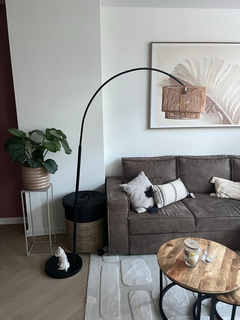 Kwantum Cilen Vloerlamp met Lichtbron, Huis en Inrichting, Lampen | Vloerlampen, Ophalen, Zo goed als nieuw, Metaal, 150 tot 200 cm