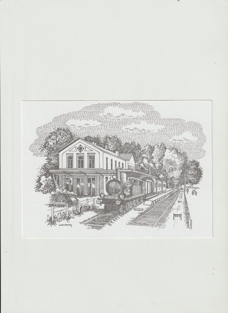 STOOMTREIN APELDOORN HATTUM STATION 't LOO KONINKL. FAMILIE, Ophalen of Verzenden, Voor 1920, Ongelopen, Gelderland