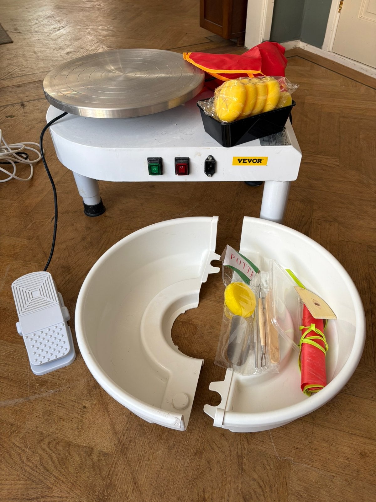 Vevor pottenbakkersschijf aardewerk wiel 35 cm 450w, Ophalen of Verzenden, Zo goed als nieuw