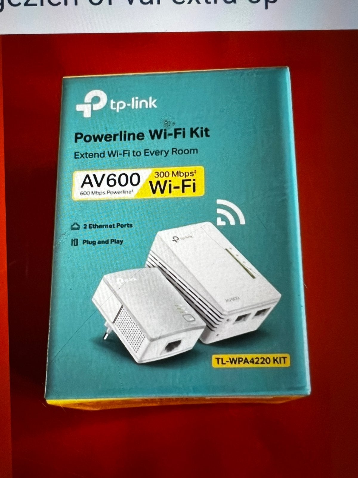TP Link av 600 Powerline Wifi kit., Ophalen of Verzenden, Zo goed als nieuw, TP Link