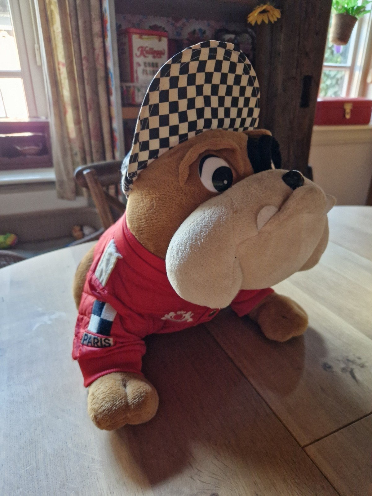 BULLDOG PLUCHE GROTE HOND, Ophalen of Verzenden, Hond