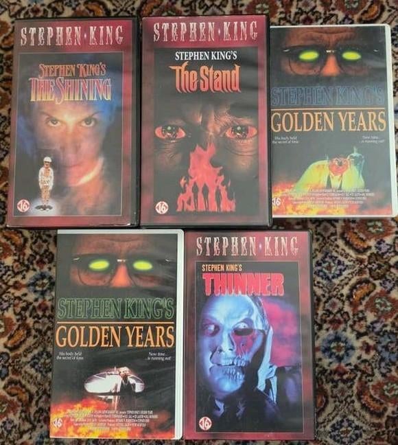 Stephen King VHS Collectie: The Shining, The Stand., Vanaf 16 jaar, Ophalen of Verzenden, Gebruikt, Horror