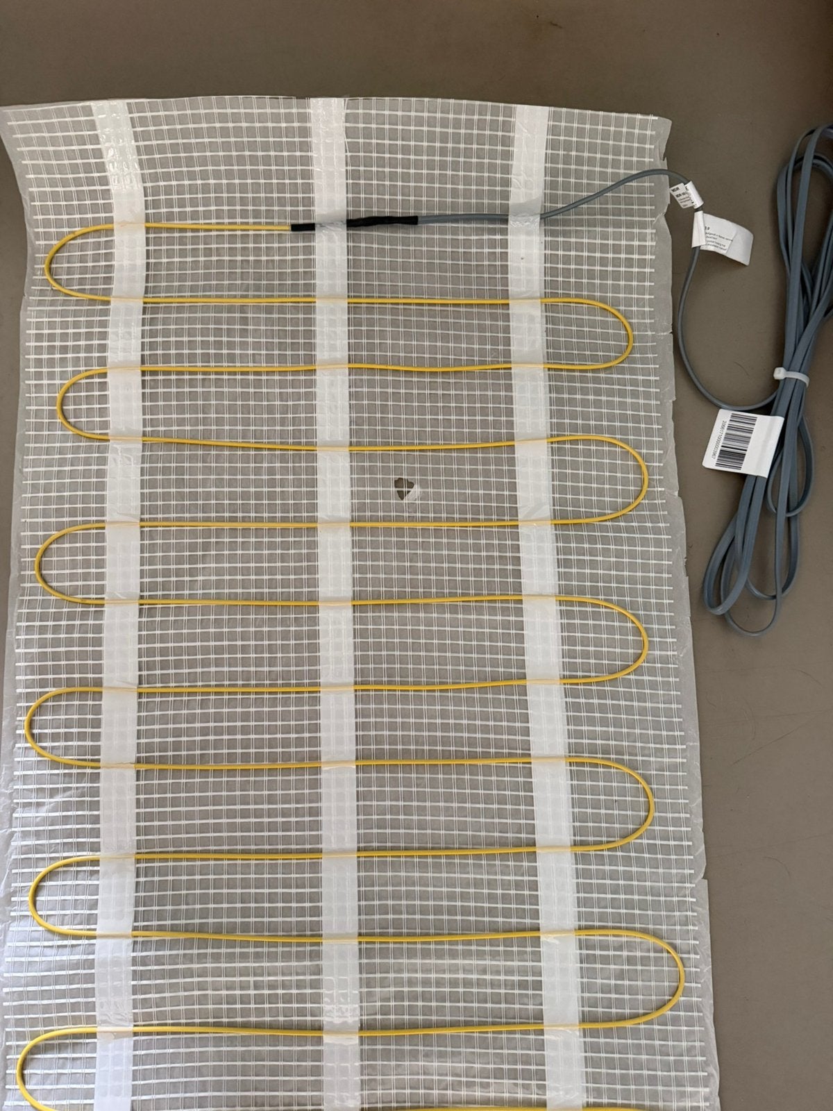 Electrische vloerverwarming met thermostaat, Ophalen of Verzenden, Zo goed als nieuw, Kabel of Snoer