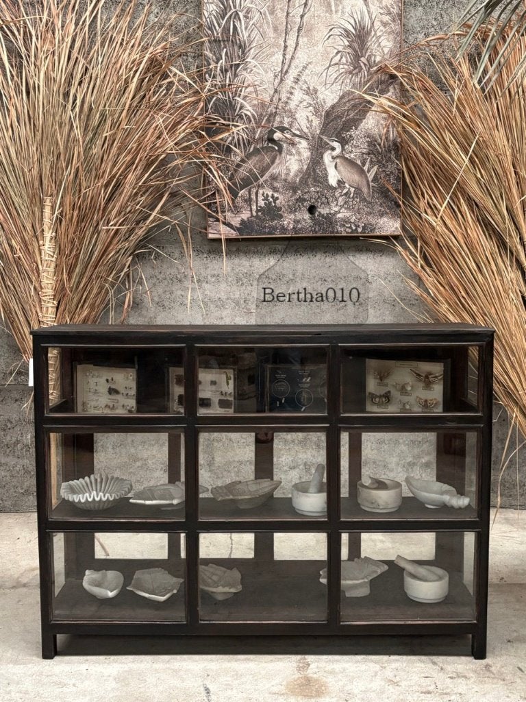 Prachtige vitrine winkeltoonbank ideaal voor museum thuis, 100 tot 150 cm, Overige houtsoorten, Ophalen of Verzenden, Zo goed als nieuw