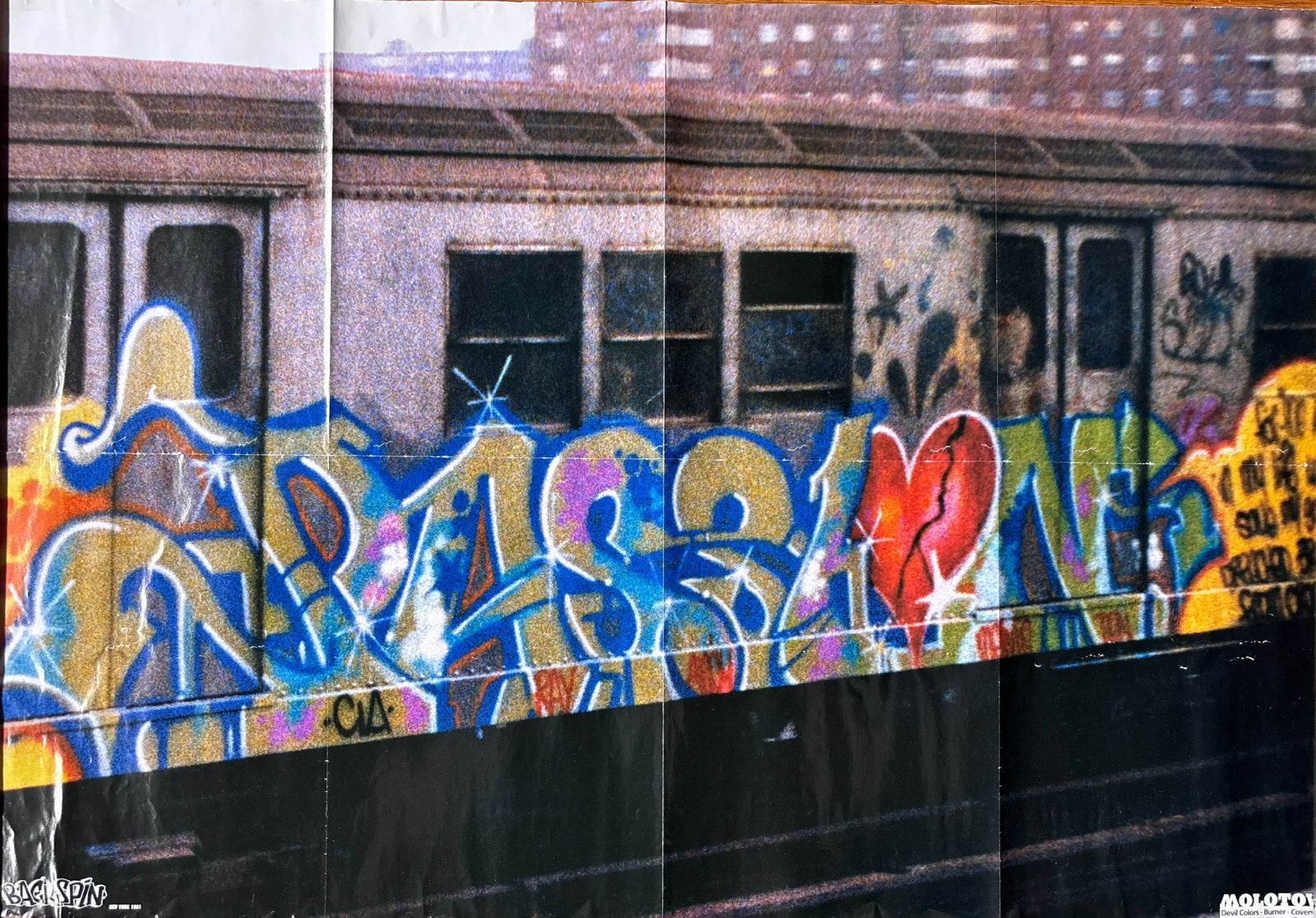 Poster graffiti Zephyr molotow, Verzamelen, Verzenden, Rechthoekig Liggend, Zo goed als nieuw, A1 t/m A3