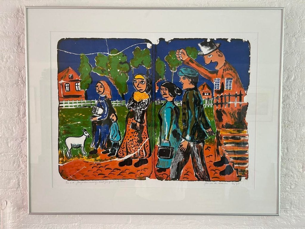 Twee steendrukken van Jan van der Meulen, Ophalen