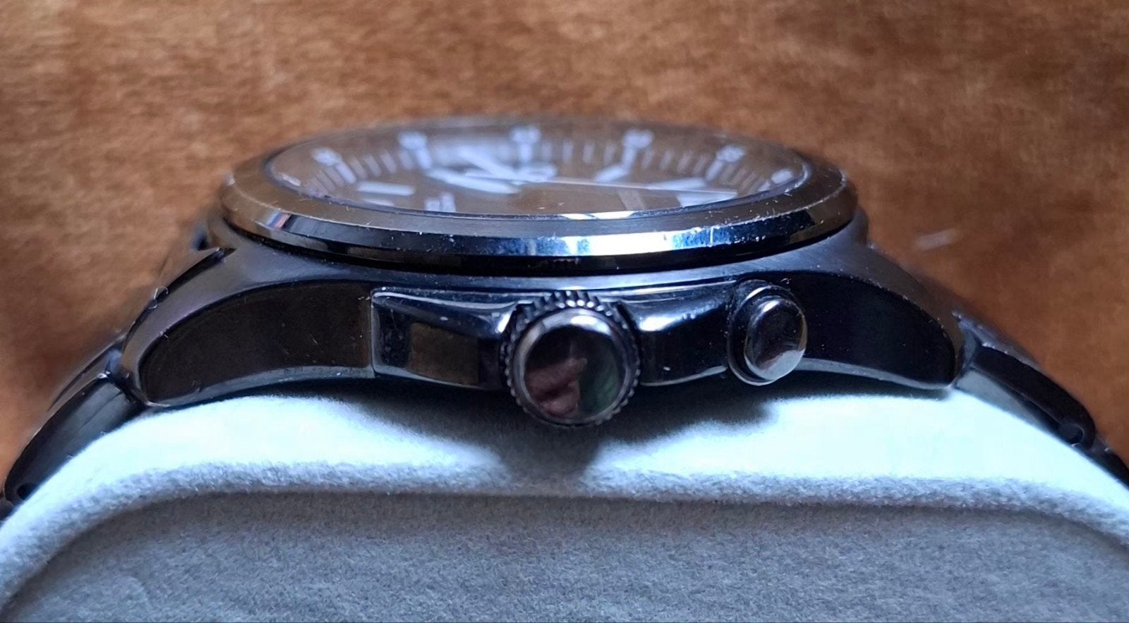 Seiko Kinetic SKA465P1 Black Steel Horloge - 41mm & 10ATM, Ophalen of Verzenden, Polshorloge, Staal, Seiko