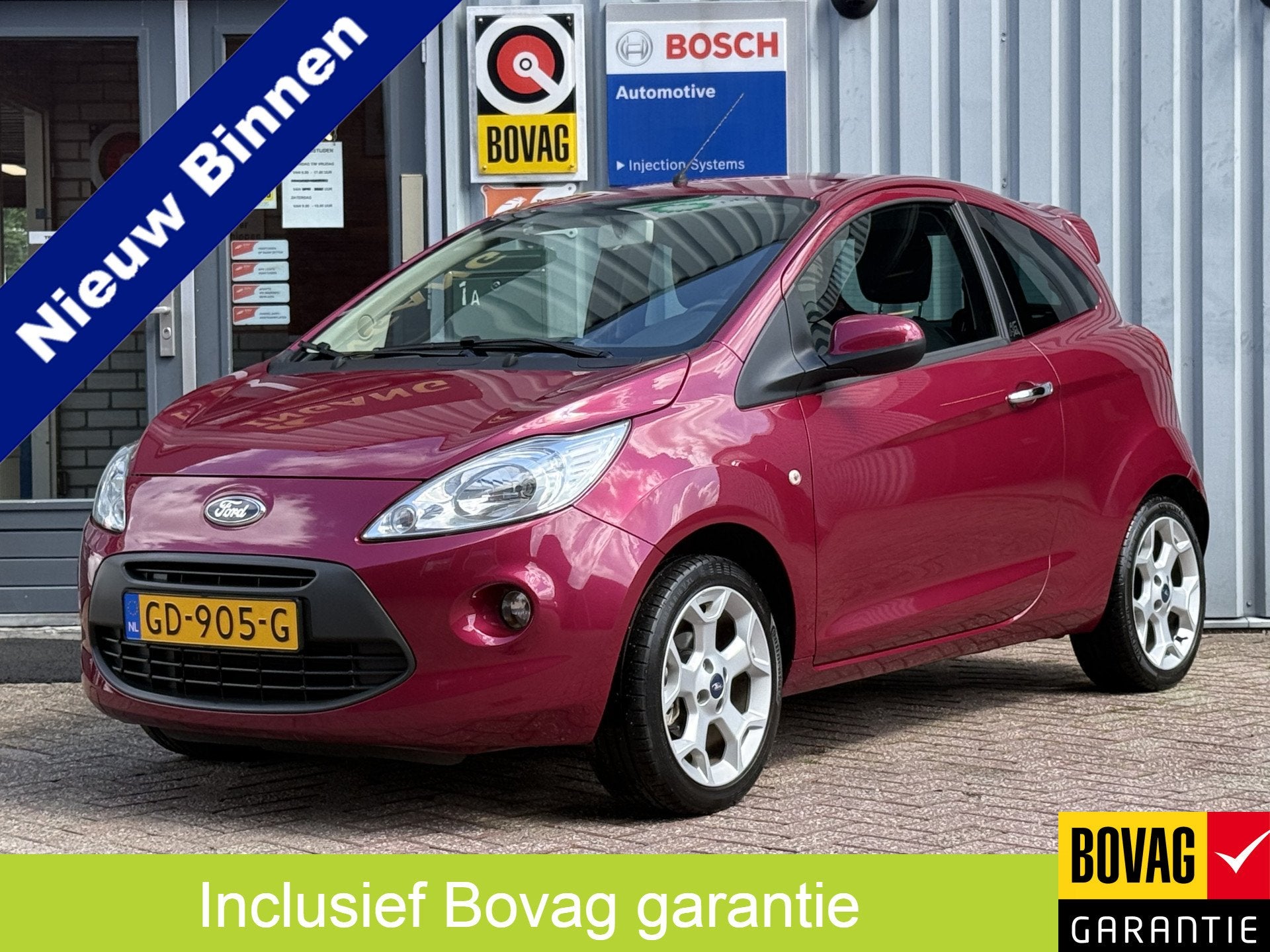 Ford Ka 1.2 Titanium X | 12 MAAND BOVAG GARANTIE | AIRCO | L, Auto's, Voorwielaandrijving, 12 maanden, Stof, Gebruikt