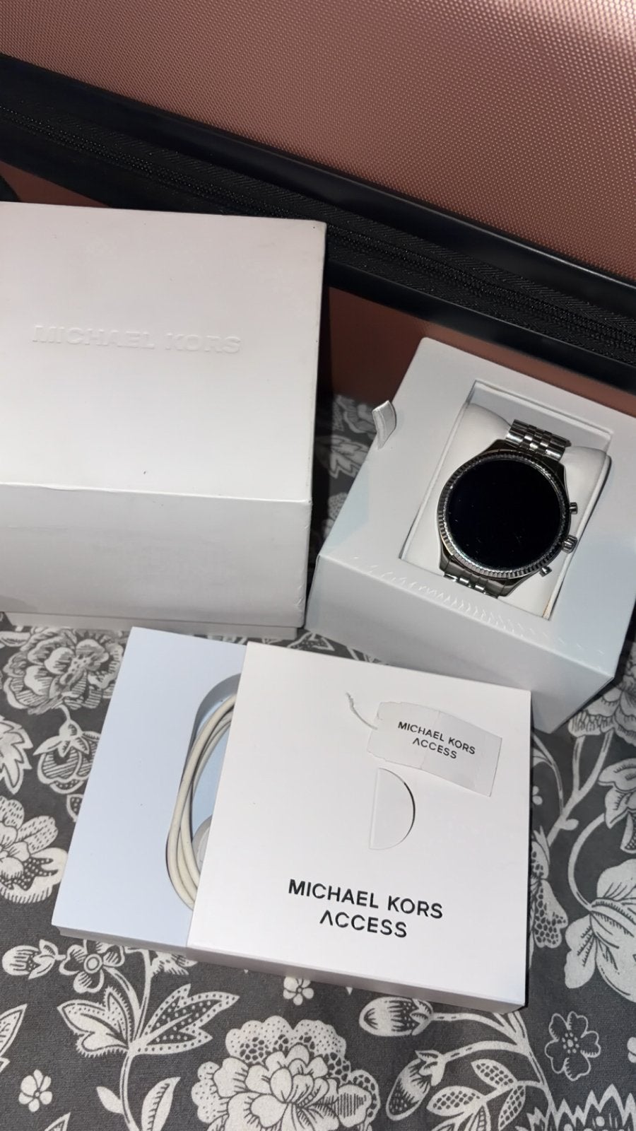MOET WEG! Michael Kors Access Lexington DW10M1 Smartwatch, Ophalen, Gebruikt, Stappen, Waterdicht