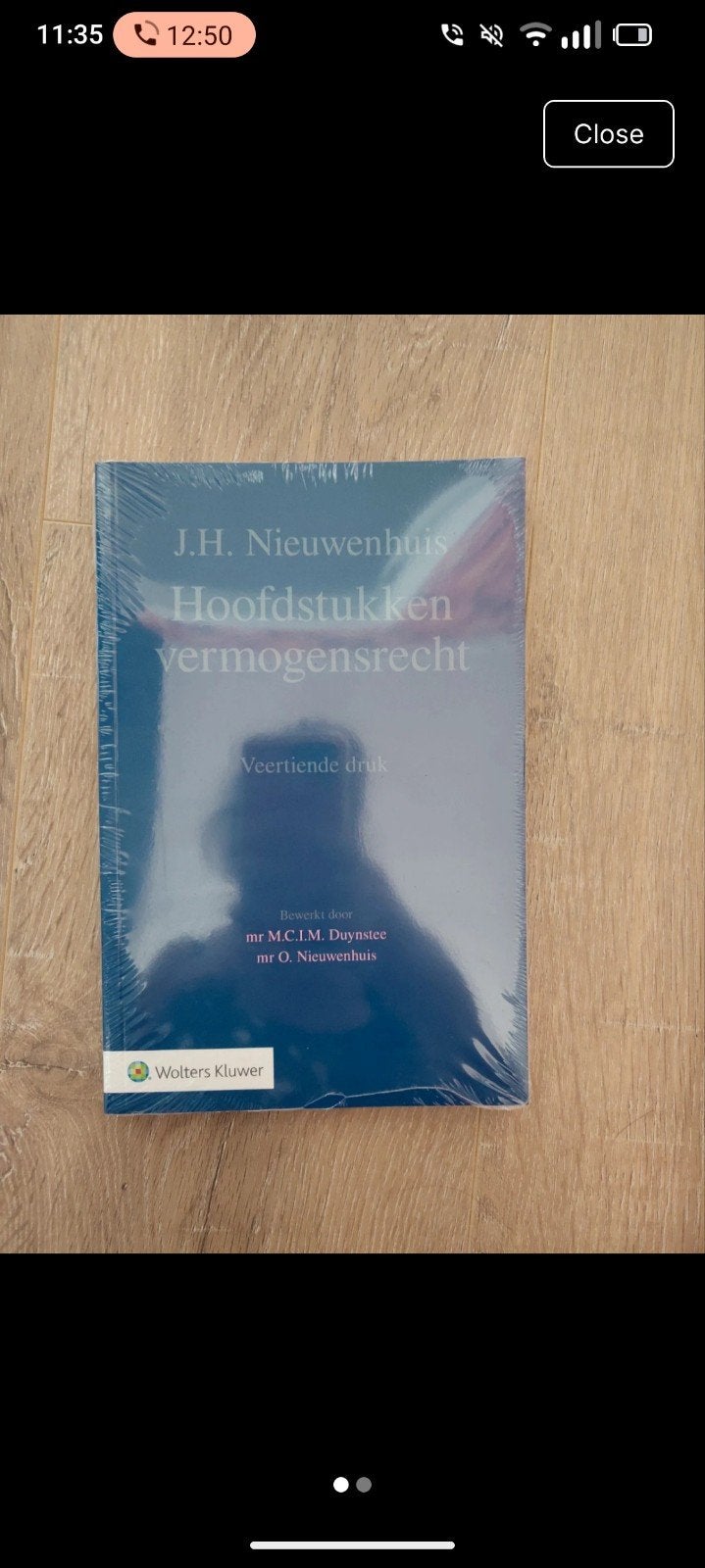 J.H. Nieuwenhuis Hoofdstukken vermogensrecht, Nieuw, Ophalen of Verzenden, WO, J.H. Nieuwenhuis