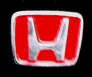 Honda speld rood-zilver gelakt, Verzenden, Nieuw, Transport, Speldje of Pin