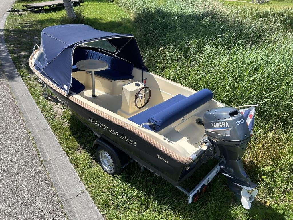 Marfish 450 Salsa 30 pk Yamaha en trailer, Watersport en Boten, Overige merken, Gebruikt, 5 m, 2 m
