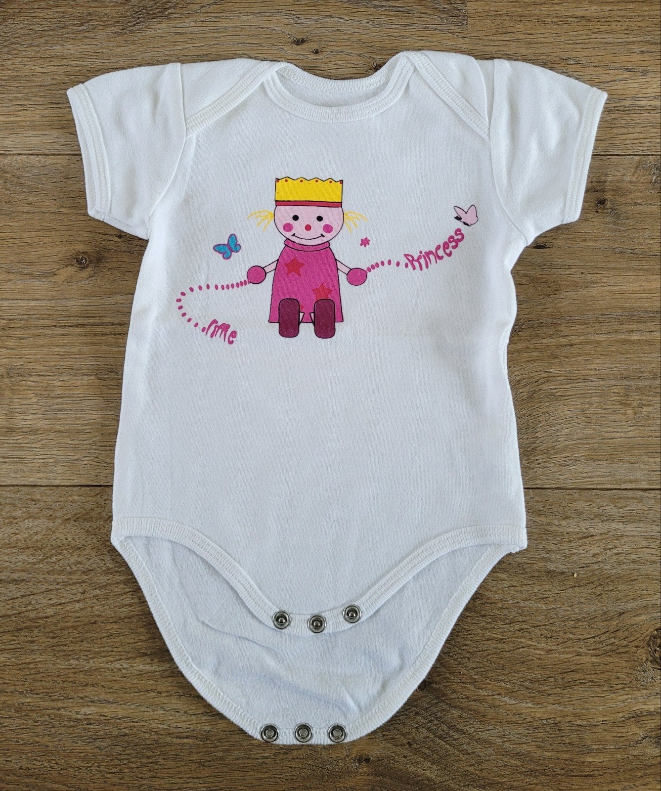 2=1 Romper, kleur wit, prinses, maat 50/56, Ophalen of Verzenden, Zo goed als nieuw, Meisje