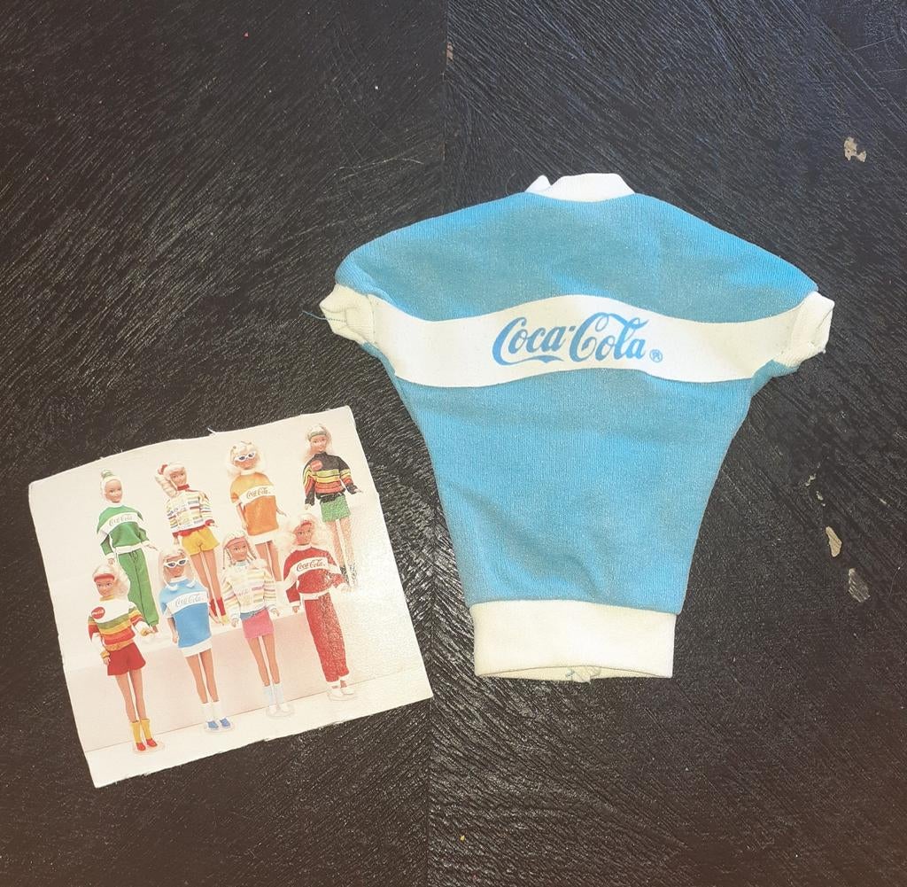 Barbie Coca Cola longshirt jaren 80, Ophalen, Gebruikt, Kleertjes