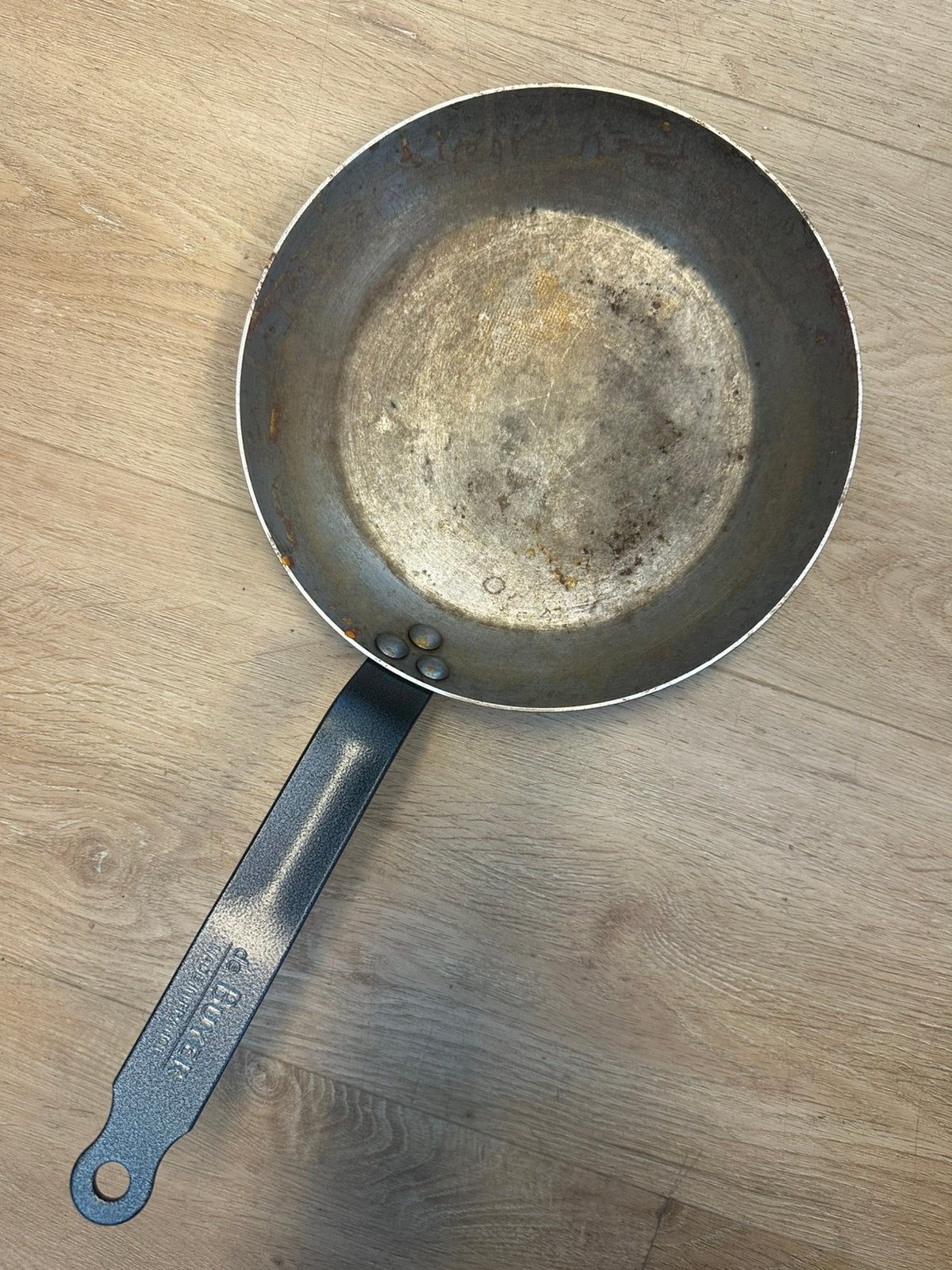 De Buyer koekenpan 28 cm, De Buyer, Ophalen of Verzenden, Zo goed als nieuw, Geschikt voor inductie