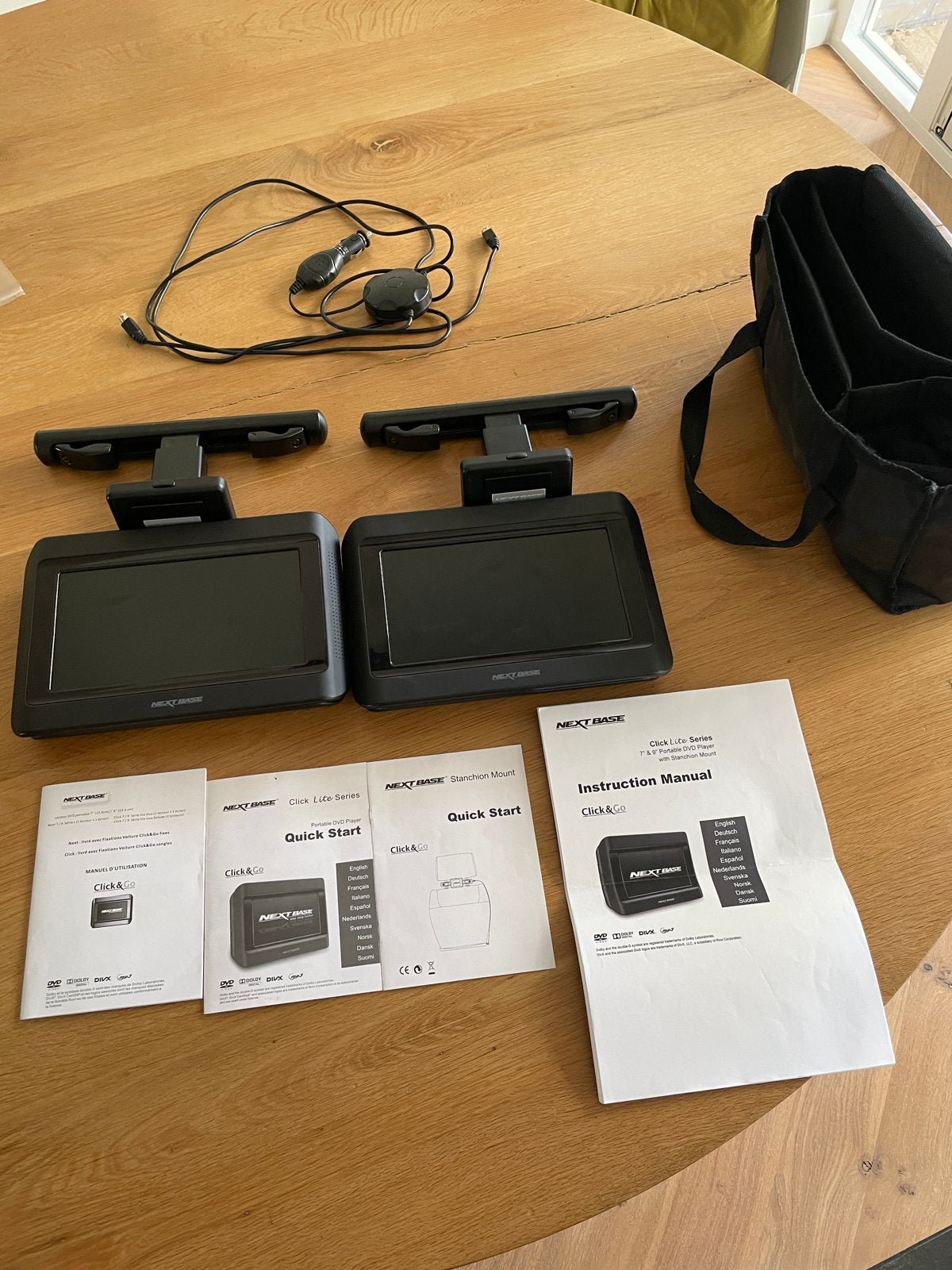 Next Base Click Lite Portable DVD Speler Set - Zo goed als n, Draagbaar, Ophalen of Verzenden, Zo goed als nieuw, Overige merken