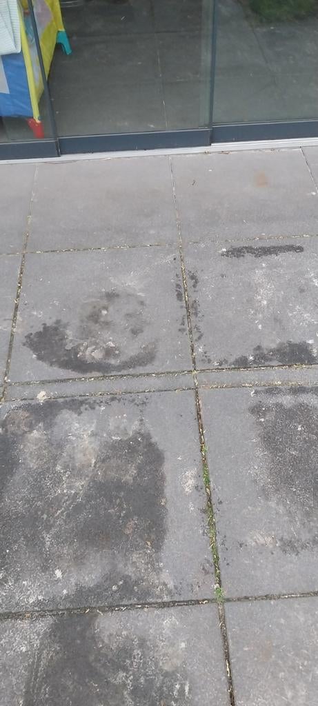 Betontegels antraciet 60x60, Tuin en Terras, Tegels en Klinkers, Ophalen, Gebruikt, 10 m² of meer, Beton