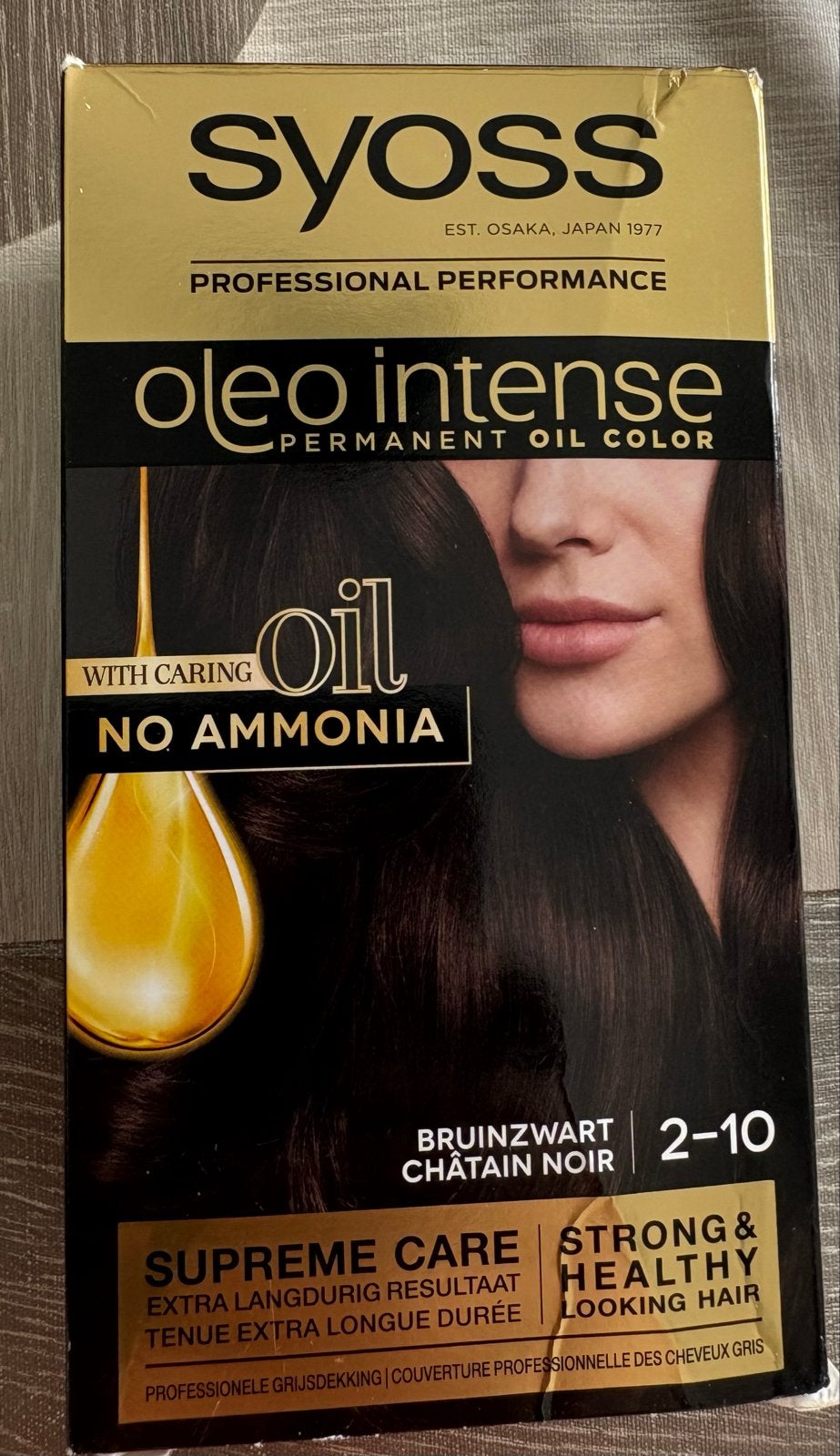Syoss Oleo Intense Haarverf Bruinzwart 2-10 Zonder Ammoniak, Ophalen of Verzenden, Nieuw, Haarverzorger of -hersteller