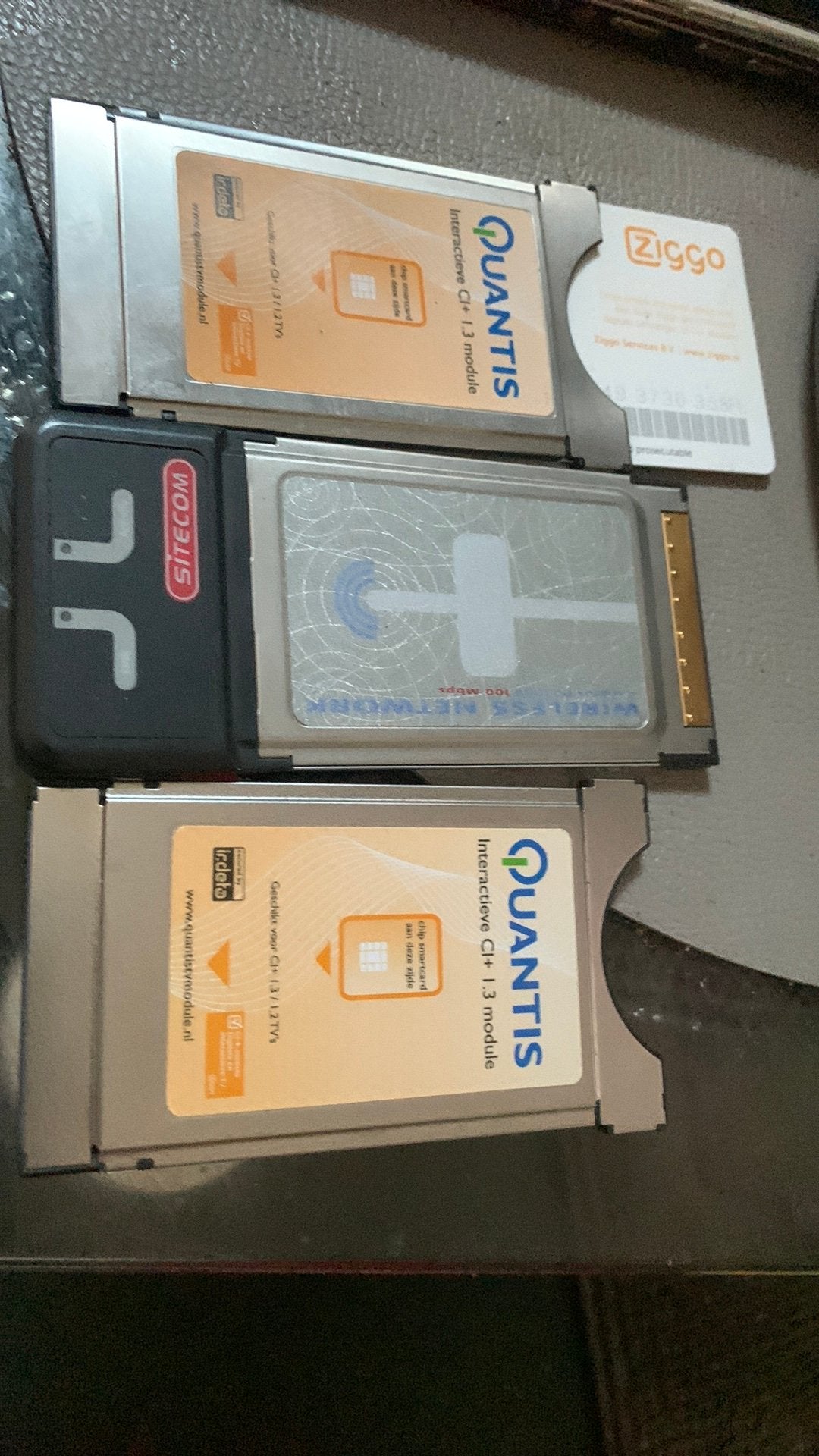 Diverse PCMCIA-kaarten: WiFi, LAN en CI+ modules 5€ each, Computers en Software, Ophalen of Verzenden, Zo goed als nieuw, Extern