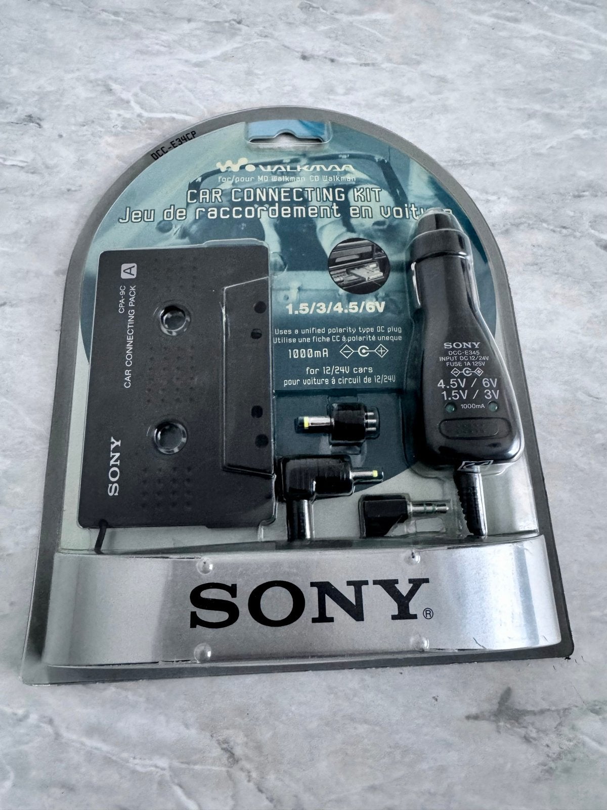 Sony DCC-E34CP Car Connecting Kit voor cassettespelers, Ophalen of Verzenden, Overige typen