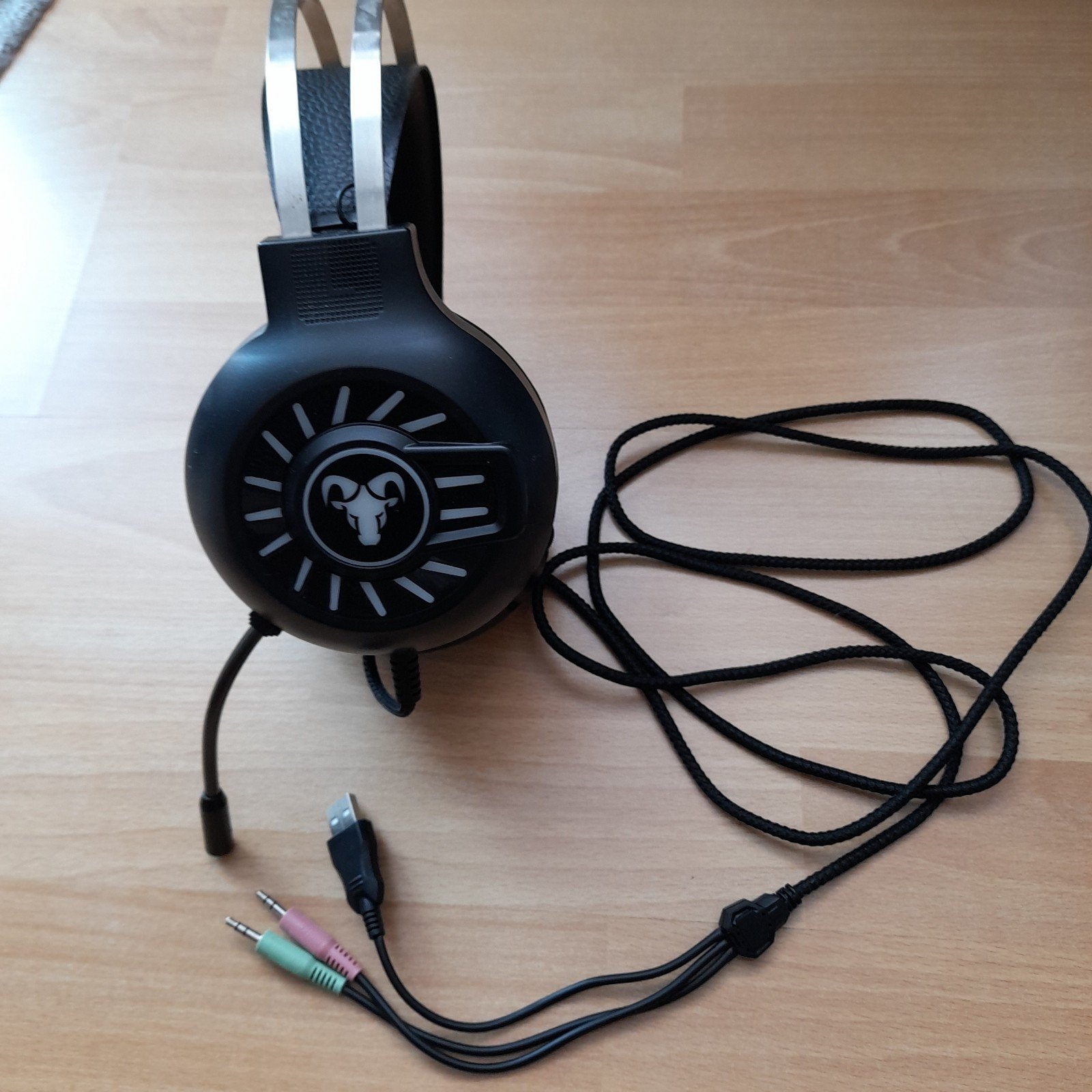 Gaming headset: met gekleurde Led verlichting, Computers en Software, Headsets, Ophalen, Nieuw, Gaming headset, Over-ear
