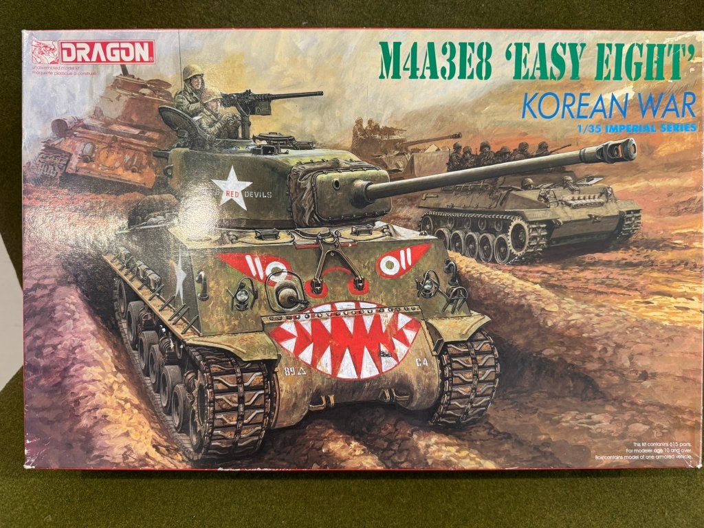 Dragon 1/35 9009 U.S. Sherman M4A3E8 Easy Eight Korea tank, Overige merken, Tank, Verzenden, 1:32 tot 1:50