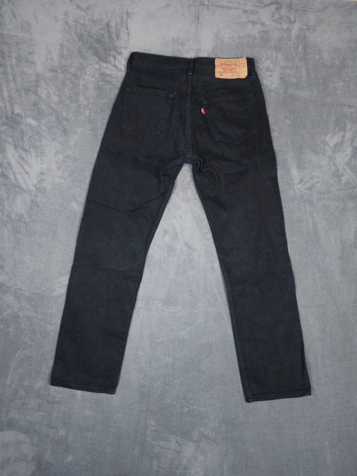 Levis 501 Broek W31 L32 Straight Fit Zwart Spijkerbroek., ., Zwart, W32 (confectie 46) of kleiner, Ophalen of Verzenden