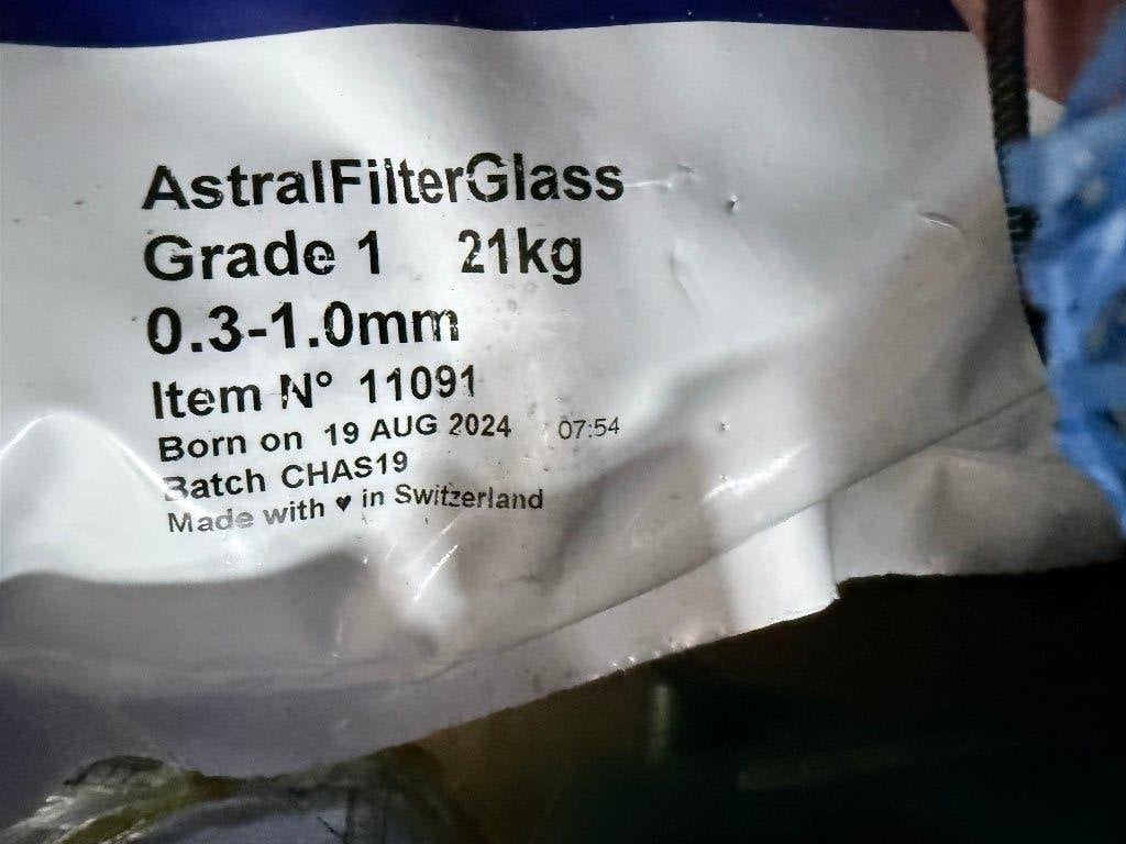AstralPool GlasFilter Zwembad/Aquarium - 4 zakken nieuw, Tuin en Terras, Ophalen, Nieuw, Filter