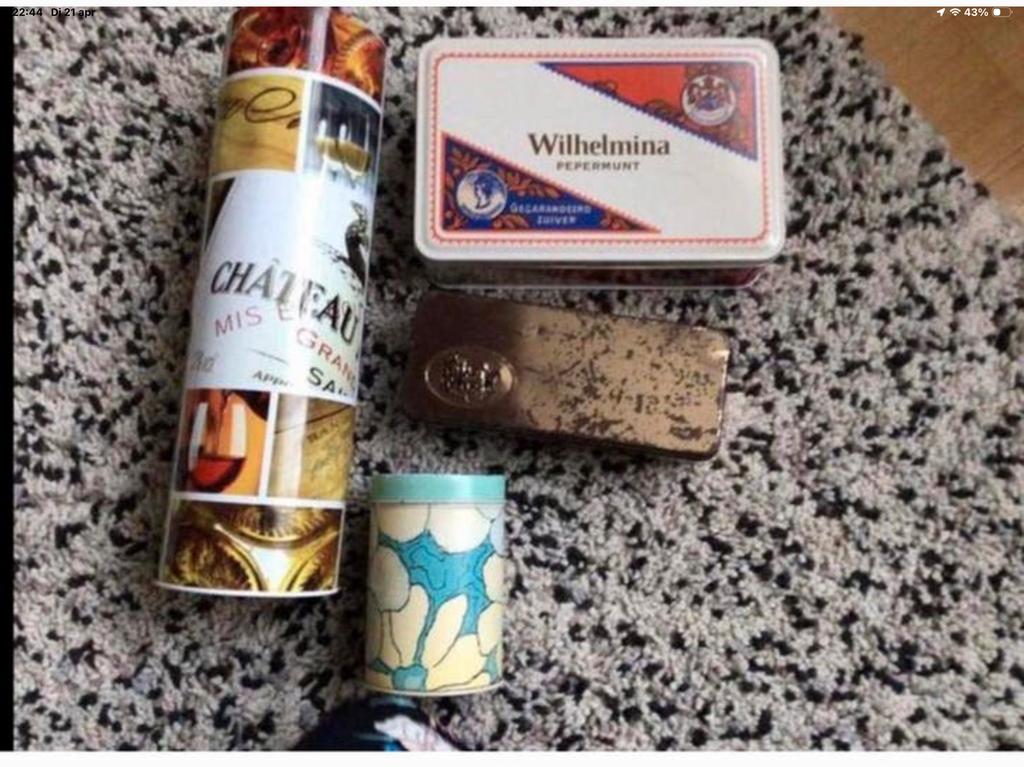 4 Verzamel Blikken 🌺 Gaan per stuk weg 🌺 zie info, Verzamelen, Blikken, Ophalen of Verzenden, Zo goed als nieuw, Overige