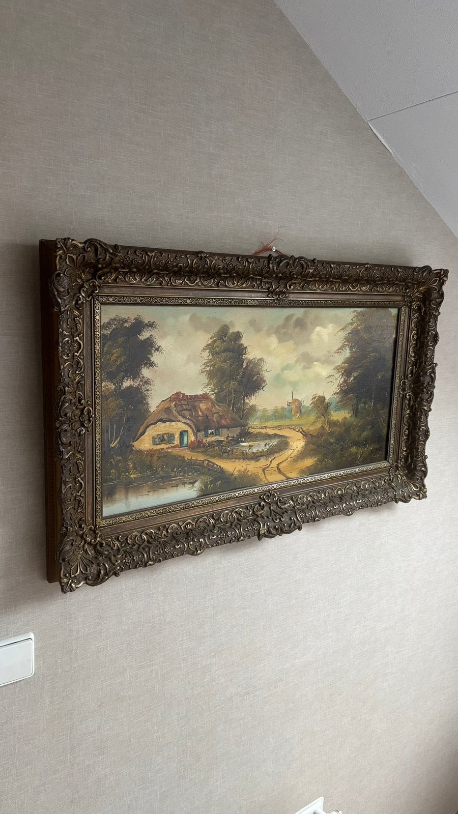 Olieverf schilderij, Antiek en Kunst, Ophalen