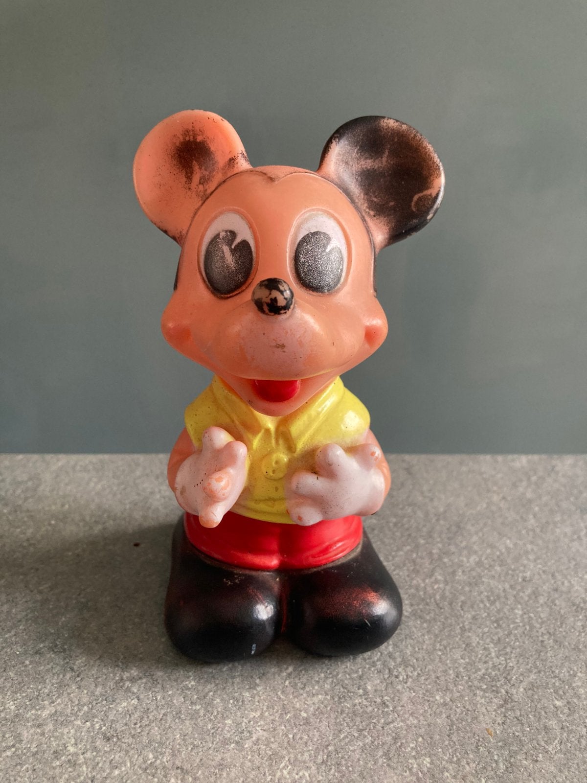 Vintage Mickey Mouse ‘60, Verzamelen, Disney, Ophalen, Mickey Mouse, Gebruikt, Beeldje of Figuurtje