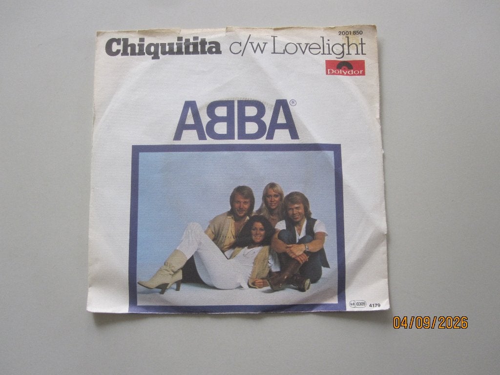 ABBA - chiquita - vinyl 7", Gebruikt, 7 inch, Ophalen of Verzenden, Pop