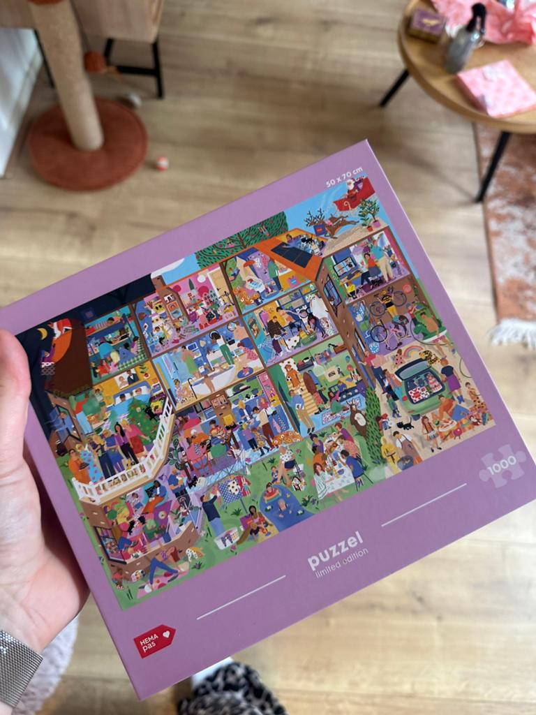 Hema limited edition puzzel 1000 stukjes, Ophalen, 500 t/m 1500 stukjes, Zo goed als nieuw