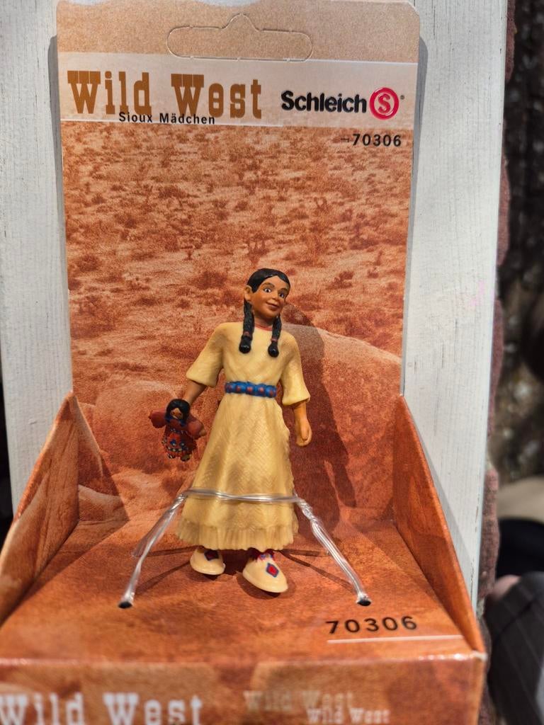 Schleich wild west sioux meisje, Ophalen of Verzenden, Nieuw