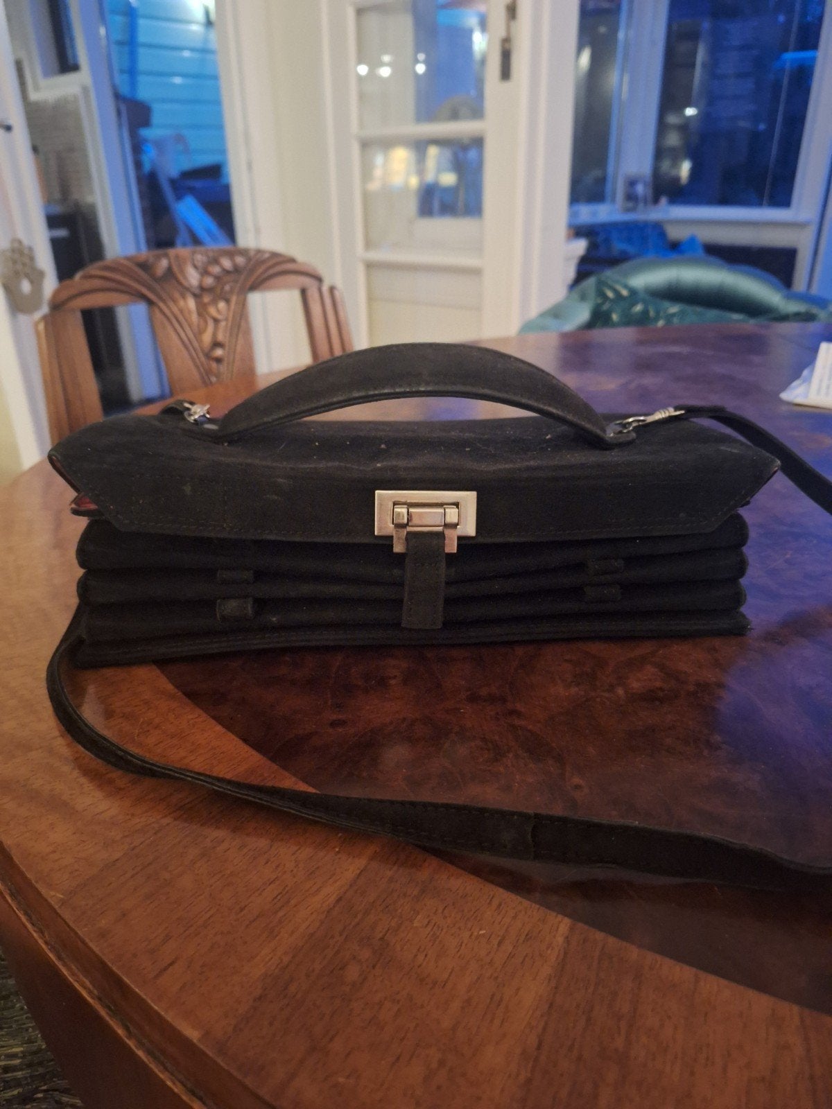 Elegante zwarte tas van Hester van Eeghen, Ophalen of Verzenden, Gebruikt, Zwart, Handtas